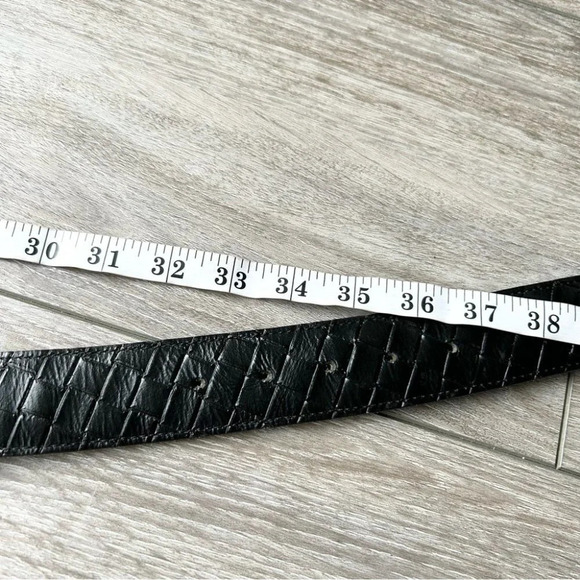 Kudos Braided Leather Belt With NBEL Vintage Buckle Made in  Italy Unisex - Picture 14 of 14